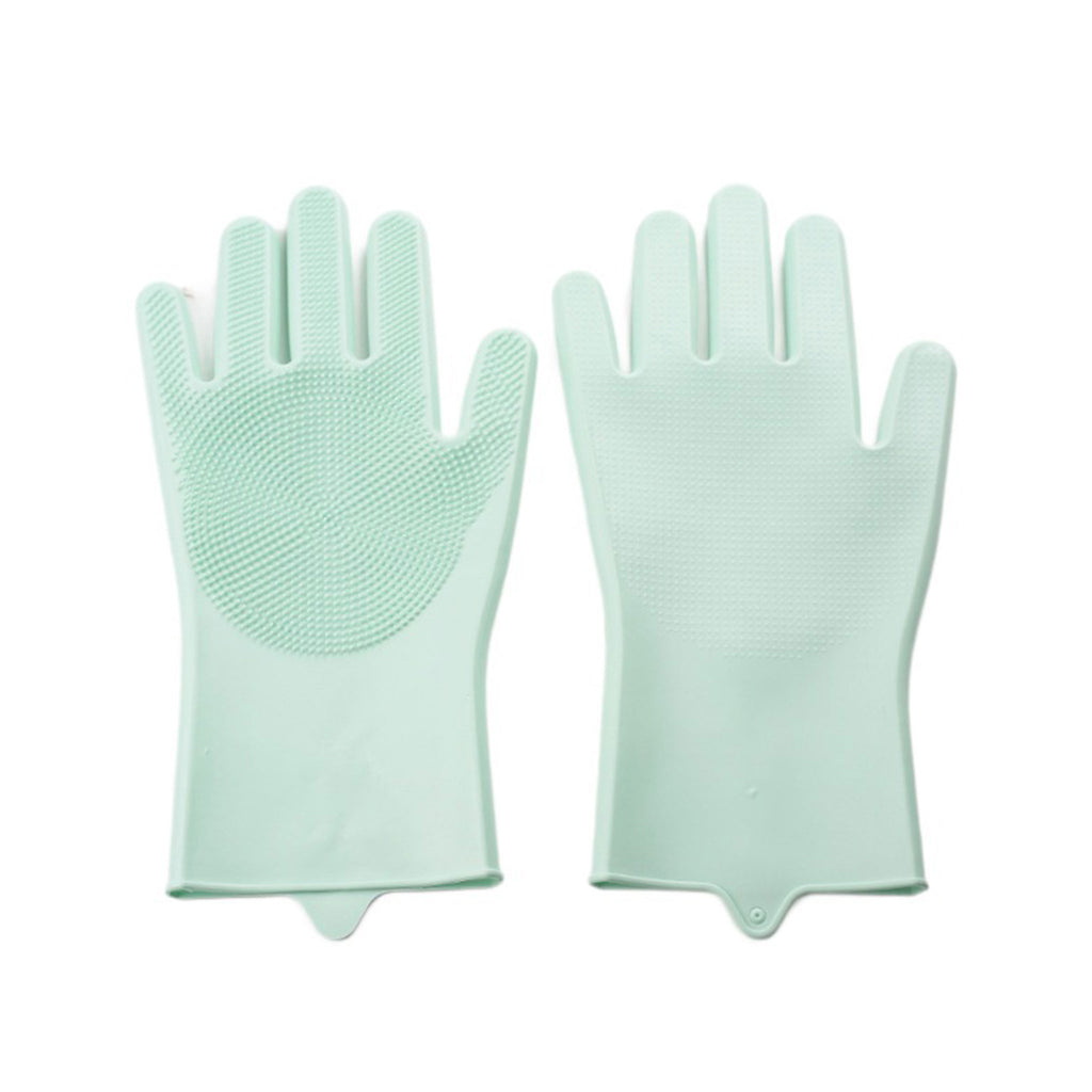 Thickened Silicone Pet Grooming Gloves, Up to 3000 Soft Massage Bristles, Dog Cat Bathing Brush Glove, Splash‑Resistant Deshedding Glove for Long & Short Haired Pets