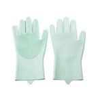 Thickened Silicone Pet Grooming Gloves, Up to 3000 Soft Massage Bristles, Dog Cat Bathing Brush Glove, Splash‑Resistant Deshedding Glove for Long & Short Haired Pets