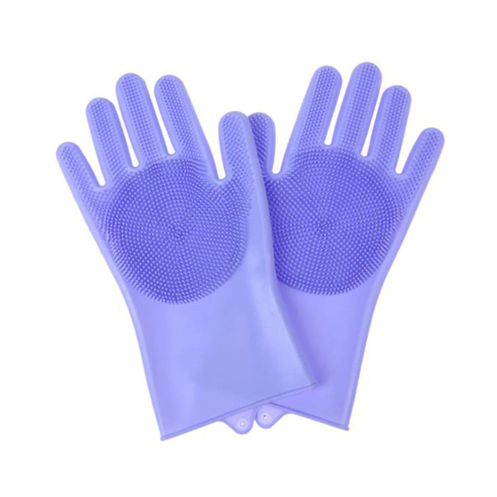 Thickened Silicone Pet Grooming Gloves, Up to 3000 Soft Massage Bristles, Dog Cat Bathing Brush Glove, Splash‑Resistant Deshedding Glove for Long & Short Haired Pets
