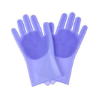 Thickened Silicone Pet Grooming Gloves, Up to 3000 Soft Massage Bristles, Dog Cat Bathing Brush Glove, Splash‑Resistant Deshedding Glove for Long & Short Haired Pets