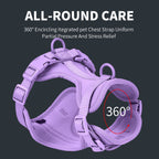 Anti-Escape Anti-Pull Dog Harness 4-Piece Set, Adjustable Breathable Pet Walking Kit with Collar, Leash & Poop Bag Dispenser, 15 Colors Available