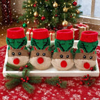 Christmas Anti-Slip Dog Socks, 3 Sets (12 Pcs Total), 15 Holiday Patterns For Puppy Medium Large Dogs