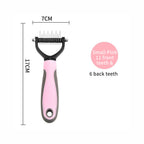 Double‑Sided Pet Dematting Comb for Dogs & Cats, Detangler Tool for Matted Tangled Fur, Summer Grooming & Thinning Brush