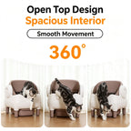 Automatic Self-Cleaning Cat Litter Box — Open Top, APP Control, Odor Control for Large Cats