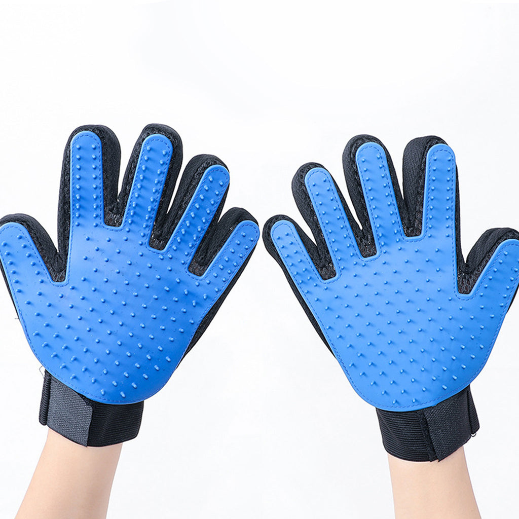 Pet Grooming Glove — Gentle Deshedding & Massage Brush for Dogs & Cats