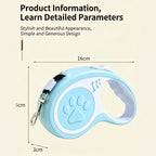 Retractable Dog Leash 16FT, U‑Shaped Anti‑Tangle Design, Heavy‑Duty Walking Leash with Alloy Hook for Small & Medium Dogs