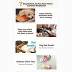 Durable Rubber Dog Chew Stick, Safe Teething Toy, Teeth Cleaning Interactive Play Toy for Medium Large Dogs