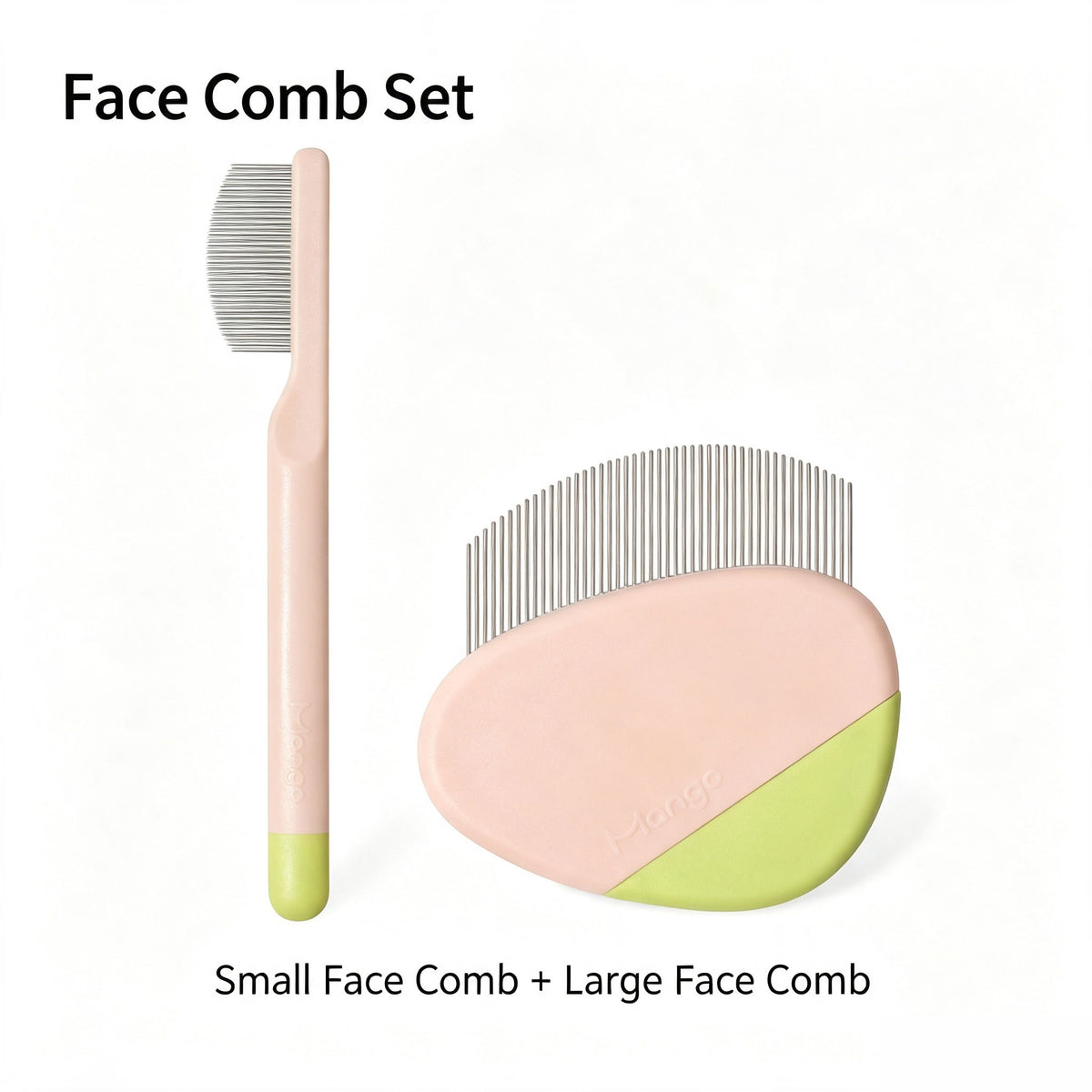 Pet Fine Tooth Face Comb, Gentle Grooming Comb for Cats & Small Dogs, for Tear Marks, Chin & Paw Area Grooming