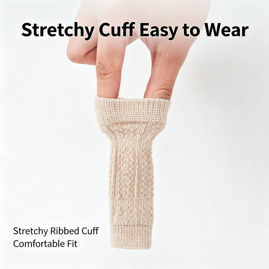 Knitted Dog Knee Leg Sleeves, Breathable Warm Anti-Slip Paw Protectors 4PCS S-XL