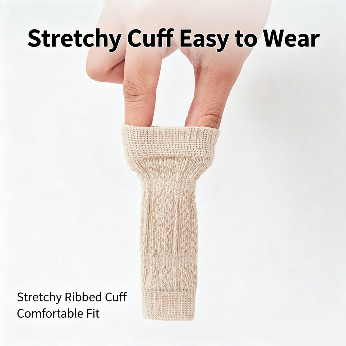 Knitted Dog Knee Leg Sleeves, Breathable Warm Anti-Slip Paw Protectors 4PCS S-XL