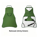 Waterproof Dog Raincoat with Leash Hole, Nano Waterproof Layer, Available in Yellow & Army Green, Sizes M-4XL