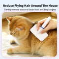 V‑Shaped Steel Pin Pet Grooming Comb, Gentle Loose Hair Remover, Daily Grooming Brush for Cats & Small Dogs