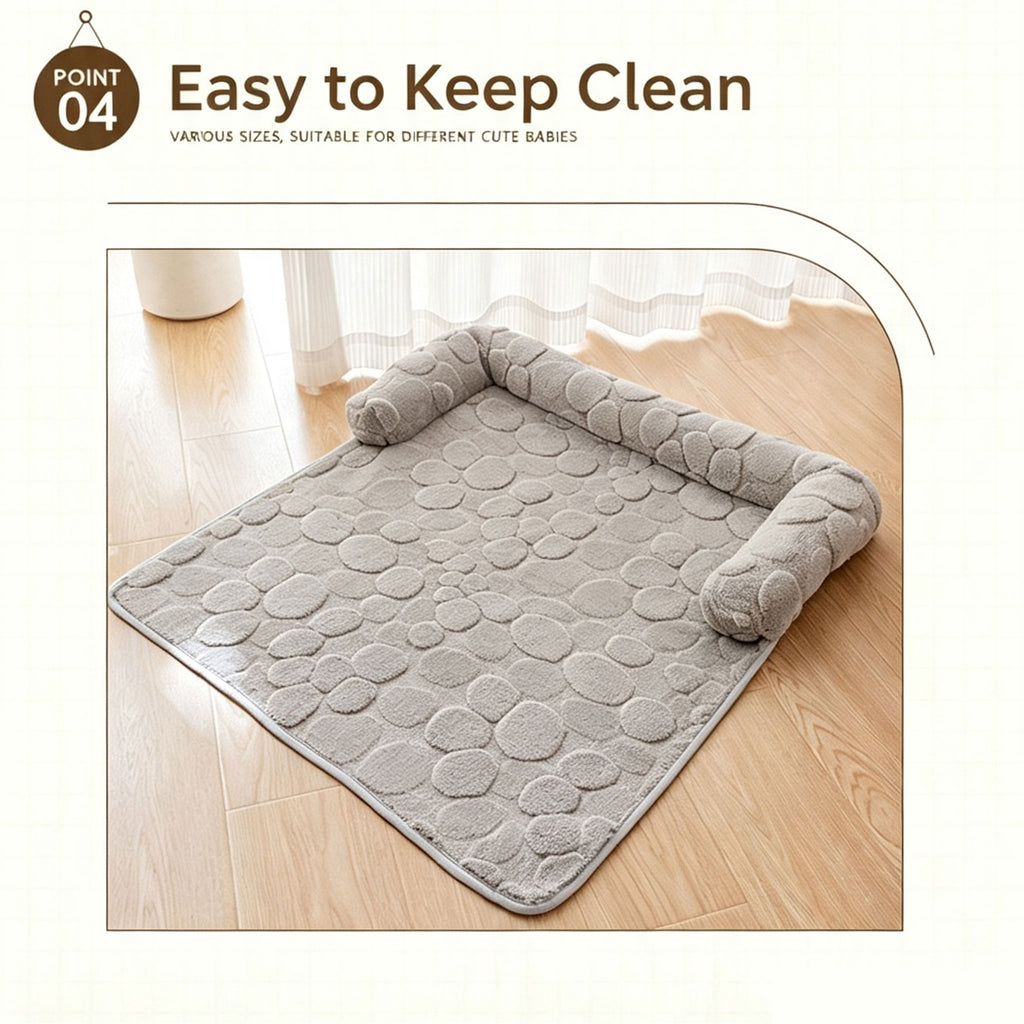 Pet Sofa Mat, Soft Plush Pet Couch Cover Mat, Non‑Slip Base Pet Cushion for Cats & Dogs for Home Furniture Protection