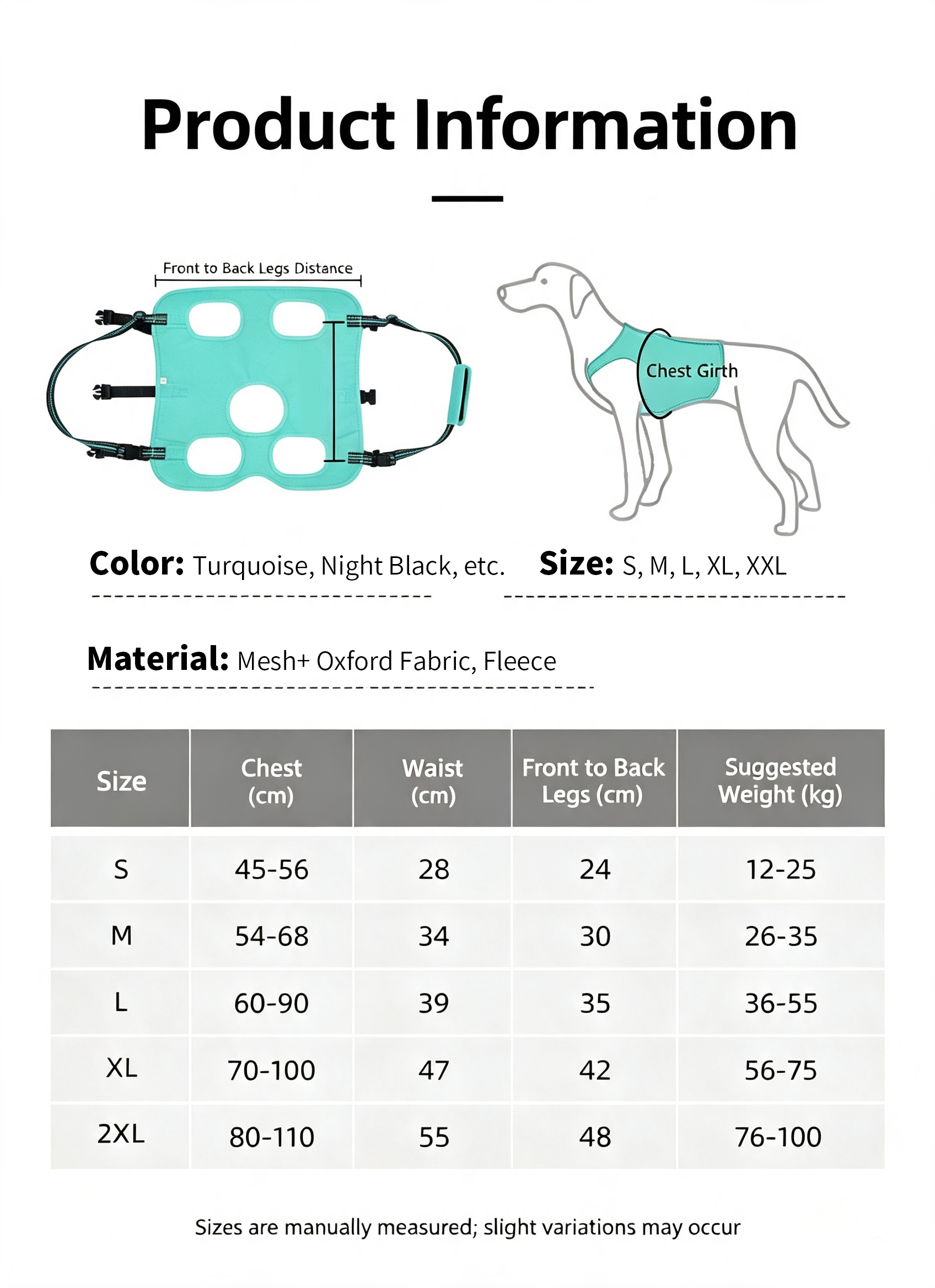 Full Body Support Dog Lift Harness | Mobility Aid for Senior, Injured & Disabled Dogs