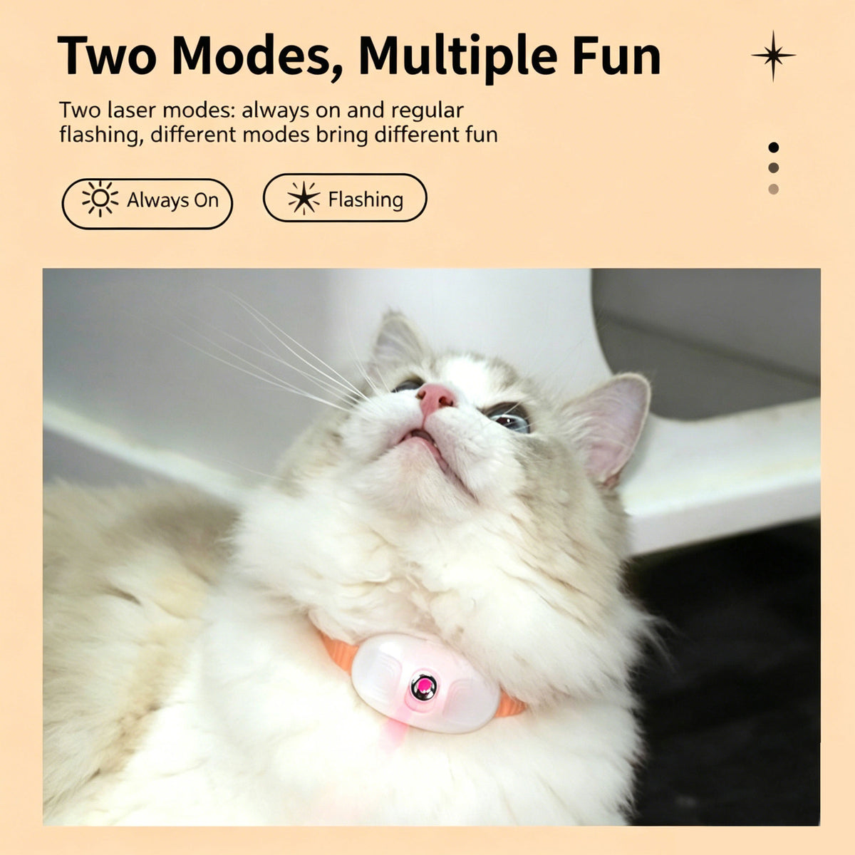 Automatic Laser Cat Collar | USB Rechargeable Interactive Kitten Play Toy