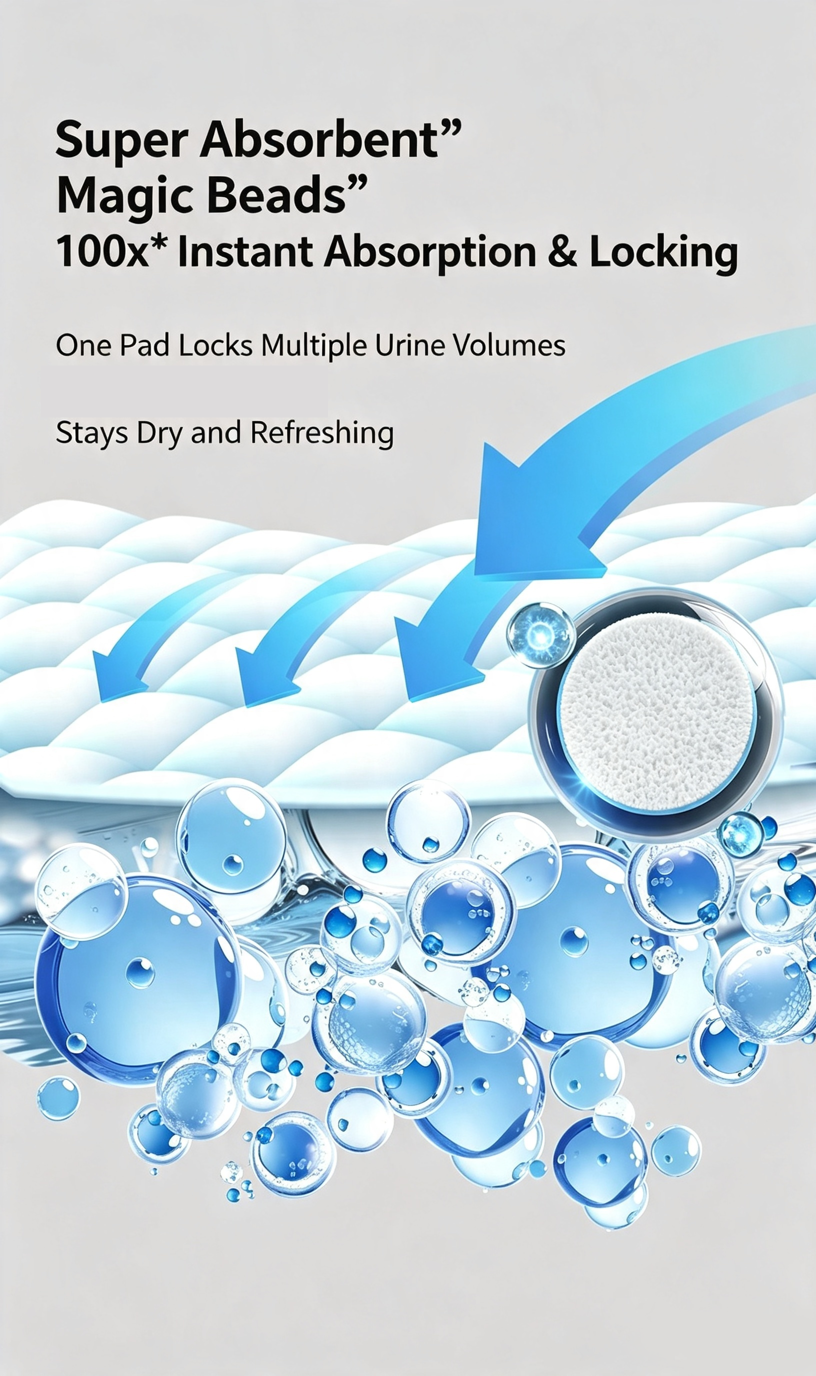 Disposable Pet Training Pads, Absorbent Puppy Pee Pads for Dogs & Cats, Leak-Proof Pet Underpads