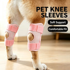 Dog Knee Brace Pet Leg Support Brace Joint Protection Sleeve with Adjustable Velcro, Breathable 3D Mesh Pet Leg Sleeve for Dogs Hind Leg & Front Leg