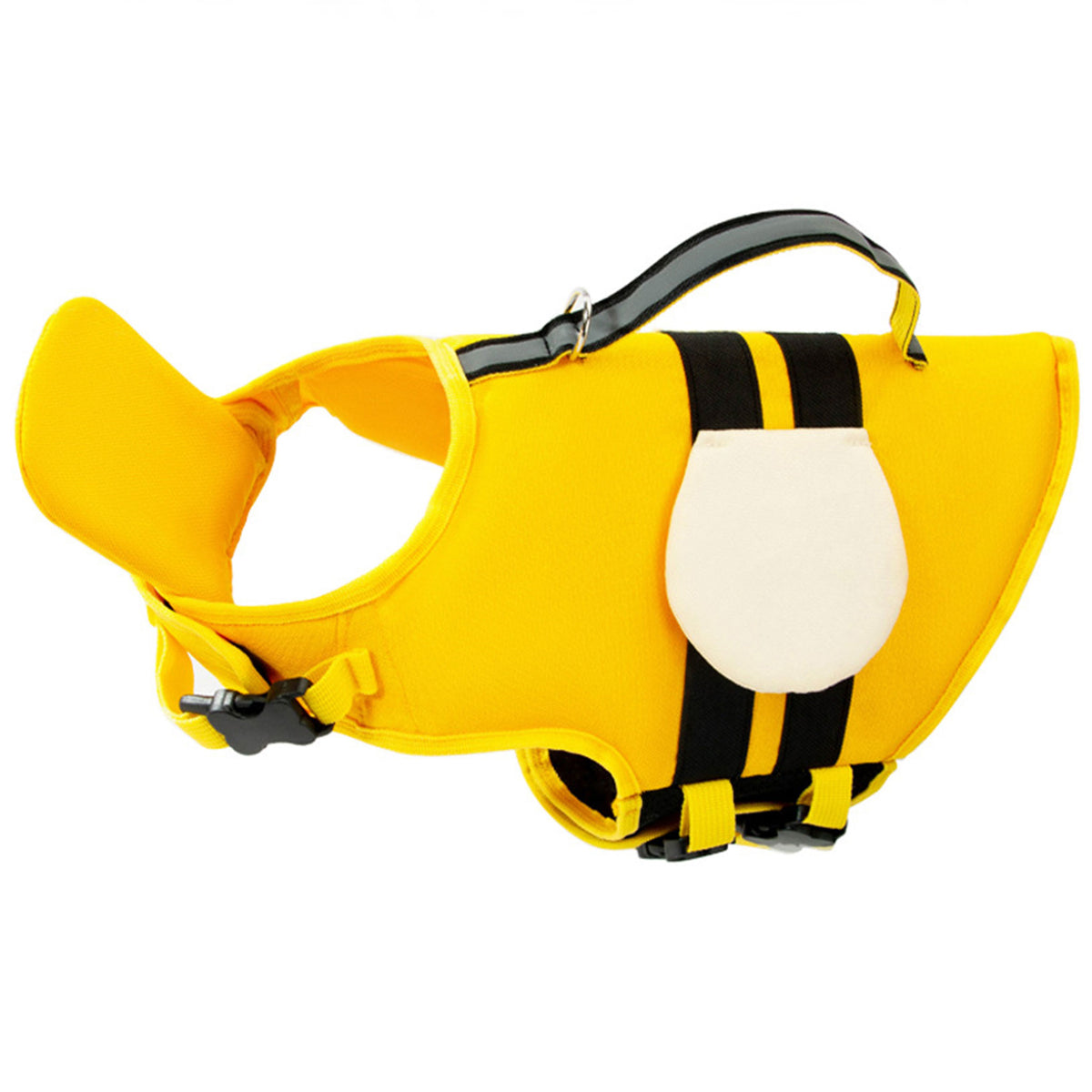 Cute Cartoon Dog Life Jacket | Bee, Duck & Crocodile Pet Swim Vest with Head Support, Reflective Rescue Handle & Leash D-Ring
