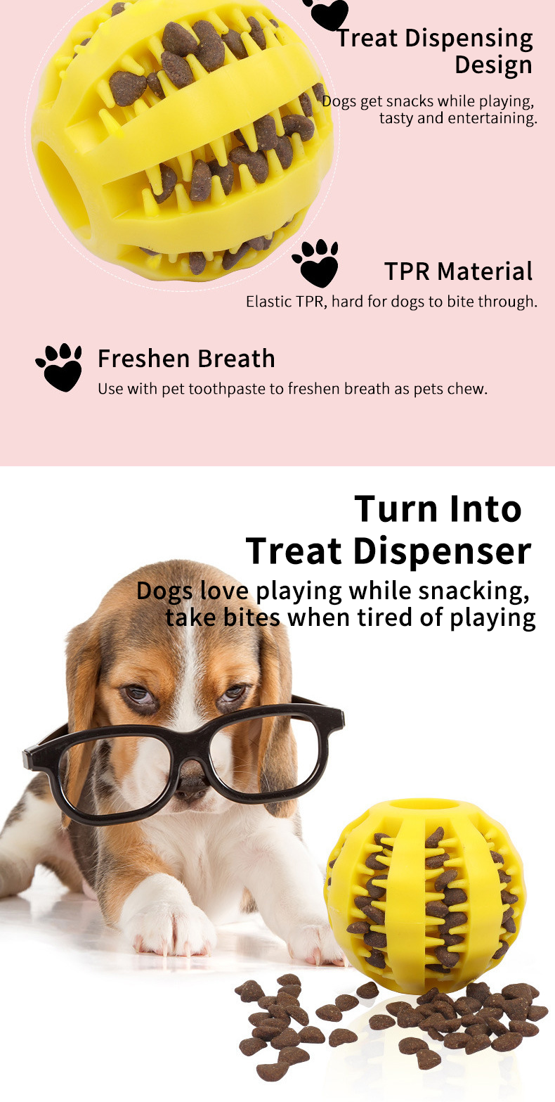 Watermelon‑Shaped TPR Treat Dispensing Ball, Interactive Chew Toy for Dogs & Cats, Slow Feeder Enrichment Toy, 3 Sizes Available