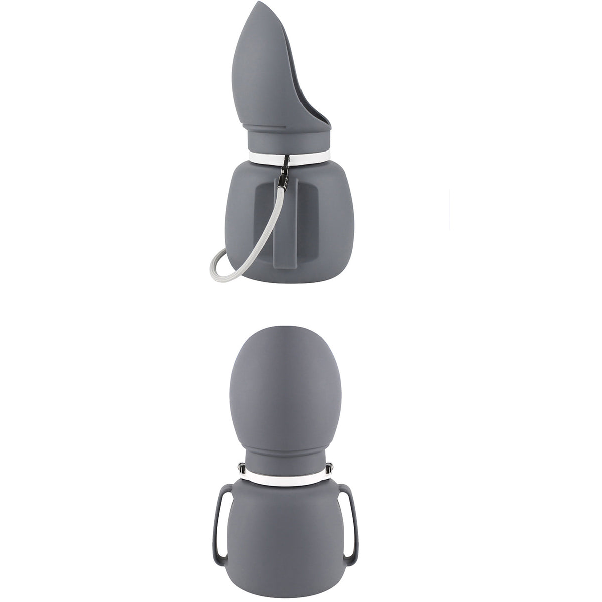 800ml Foldable Silicone Pet Water Bottle, Portable Leak‑Resistant Dog Water Dispenser with Detachable Strap for Outdoor Walking Hiking