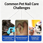 Rechargeable Electric Pet Nail Grinder, Low‑Vibration Quiet Nail Trimmer with Dual LED Lights, 2‑Speed for Dogs & Cats, Comes with 2 Extra Grinding Heads