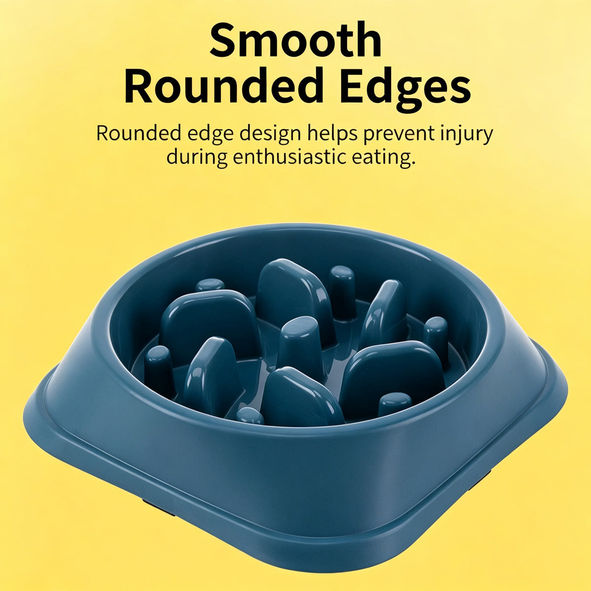 Slow Feeder Dog Bowl — Anti-Choke Pet Bowl with Non-Slip Base, Eco-Friendly PP, for Dogs & Cats