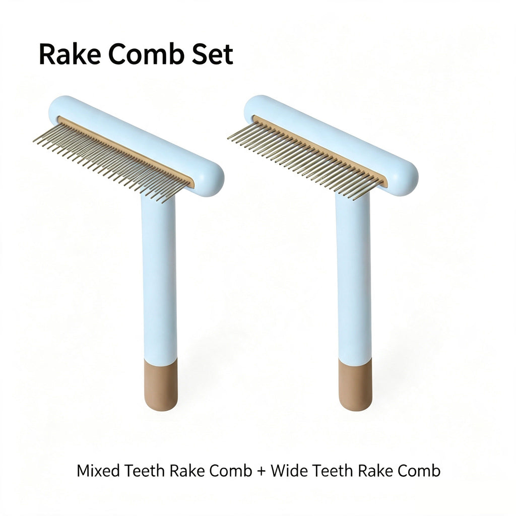 Pet Fine Tooth Face Comb, Gentle Grooming Comb for Cats & Small Dogs, for Tear Marks, Chin & Paw Area Grooming