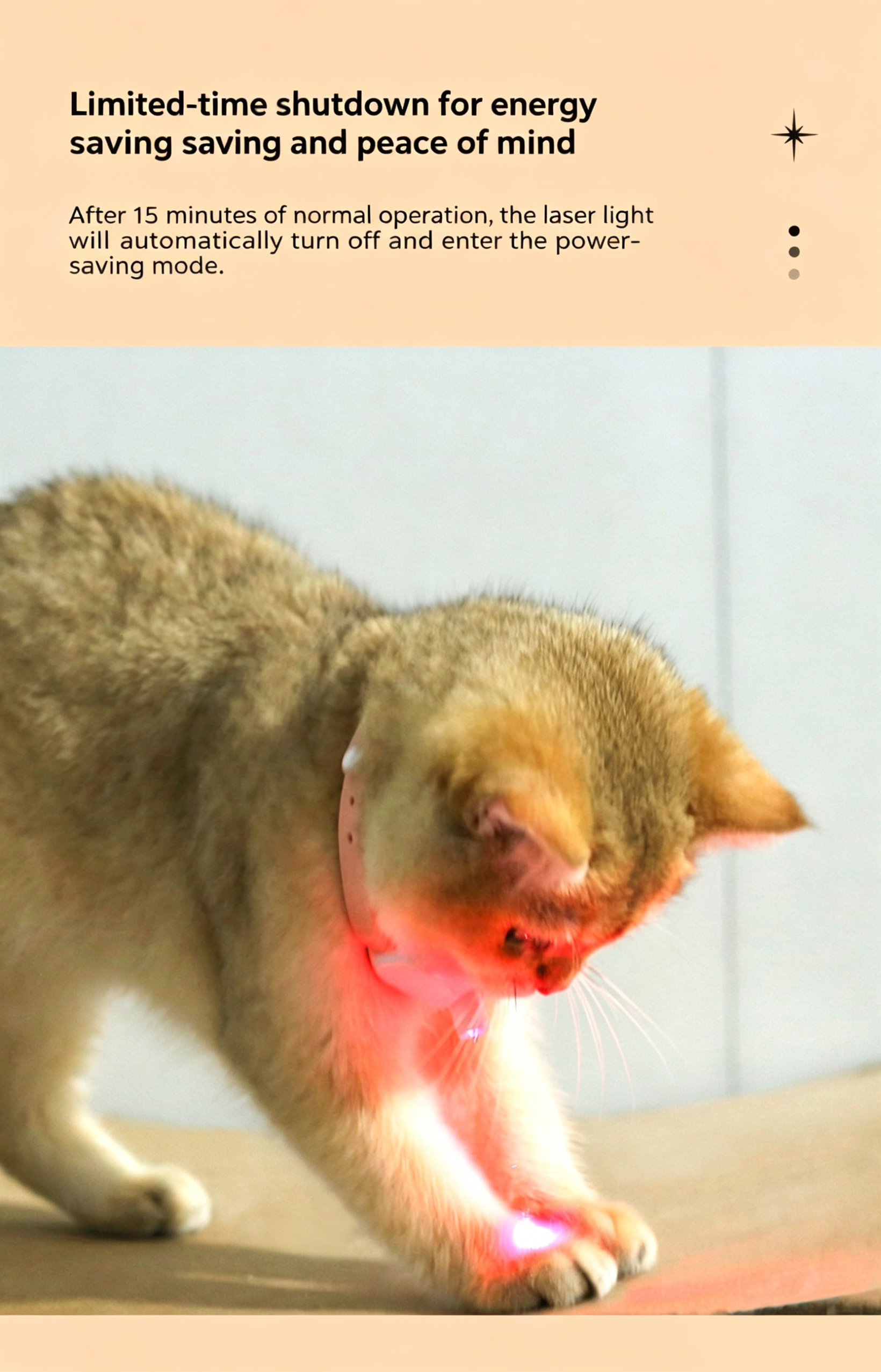Automatic Laser Cat Collar | USB Rechargeable Interactive Kitten Play Toy