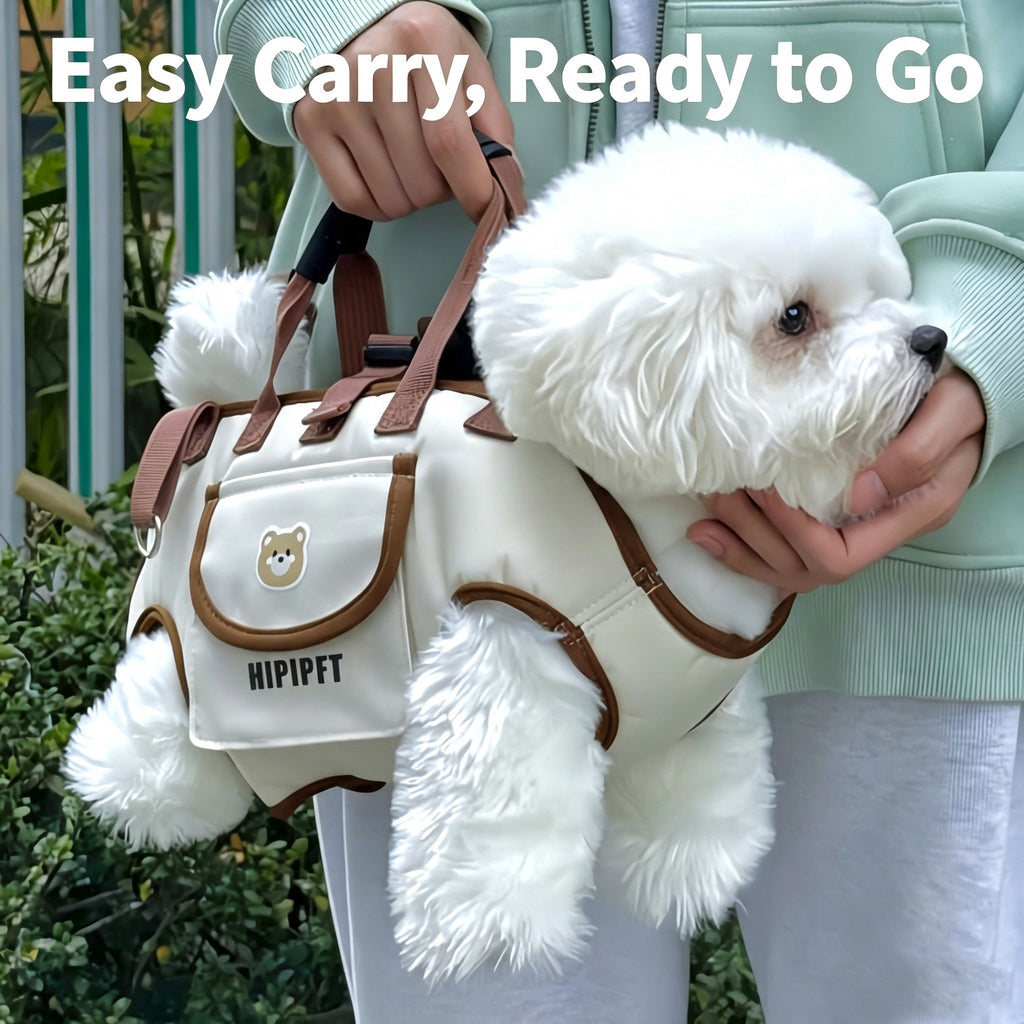Multifunctional Pet Carrier Harness Backpack, Crossbody & Single‑Shoulder Wearable Sling Bag for Small Dogs & Cats, with 1.5m Matching Leash, 600D Waterproof Oxford Fabric