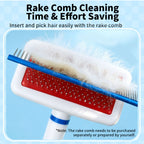 V‑Shaped Steel Pin Pet Grooming Comb, Gentle Loose Hair Remover, Daily Grooming Brush for Cats & Small Dogs