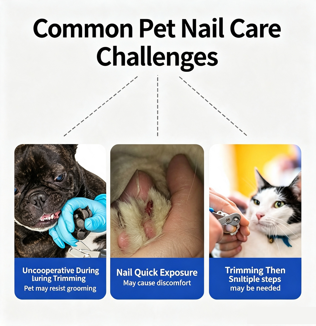 Rechargeable Electric Pet Nail Grinder, Low‑Vibration Quiet Nail Trimmer with Dual LED Lights, 2‑Speed for Dogs & Cats, Comes with 2 Extra Grinding Heads