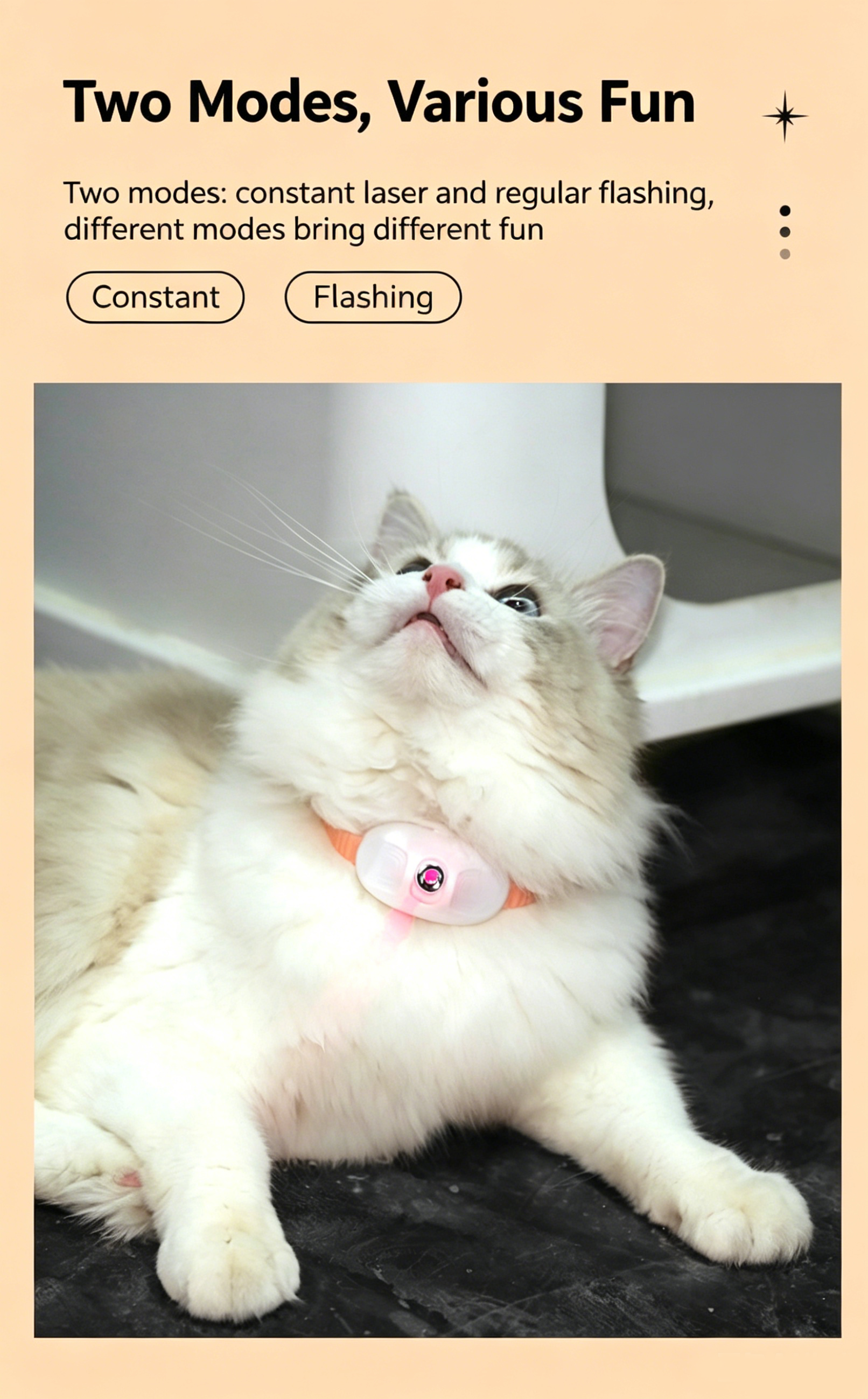 Automatic Laser Cat Collar | USB Rechargeable Interactive Kitten Play Toy