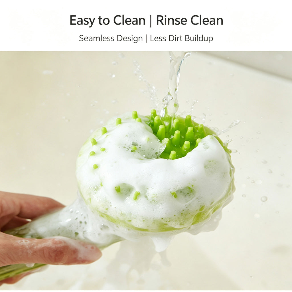 Silicone Pet Bath Brush | Shampoo Dispenser for Dogs & Cats