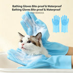Thickened Silicone Pet Grooming Gloves, Up to 3000 Soft Massage Bristles, Dog Cat Bathing Brush Glove, Splash‑Resistant Deshedding Glove for Long & Short Haired Pets