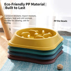 Slow Feeder Dog Bowl — Anti-Choke Pet Bowl with Non-Slip Base, Eco-Friendly PP, for Dogs & Cats
