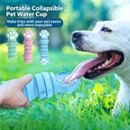 Collapsible Silicone Pet Travel Water Bottle | Portable Dog Water Dispenser for Walking Hiking Outdoor Trips