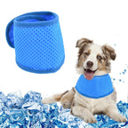 Adjustable Pet Cooling Neck Scarf, Reusable Evaporative Cool Wrap for Dogs & Cats, Velcro Fastener, Multi‑Purpose Neck or Head Wear, S/M/L Sizes