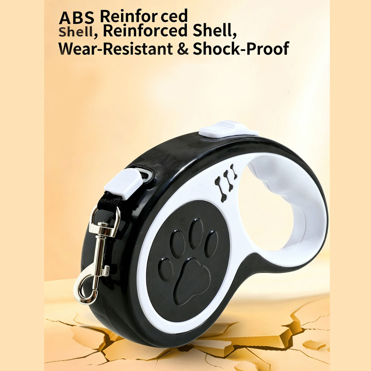 Retractable Dog Leash 16FT, U‑Shaped Anti‑Tangle Design, Heavy‑Duty Walking Leash with Alloy Hook for Small & Medium Dogs