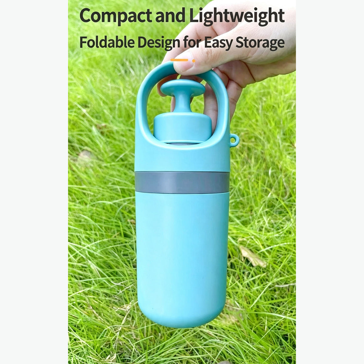Foldable 6-Claw Pet Pooper Scooper, Cup-Shape Portable Waste Grabber with Built-in Waste Bag Dispenser, Zero-Contact Dog & Cat Poop Picker for Outdoor Walking