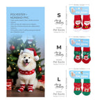 Christmas Anti-Slip Dog Socks, 3 Sets (12 Pcs Total), 15 Holiday Patterns For Puppy Medium Large Dogs