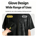 Pet Hair Removal Glove 2 Pack, Reusable Fur Cleaner for Clothes Couch Dog Cat Grooming