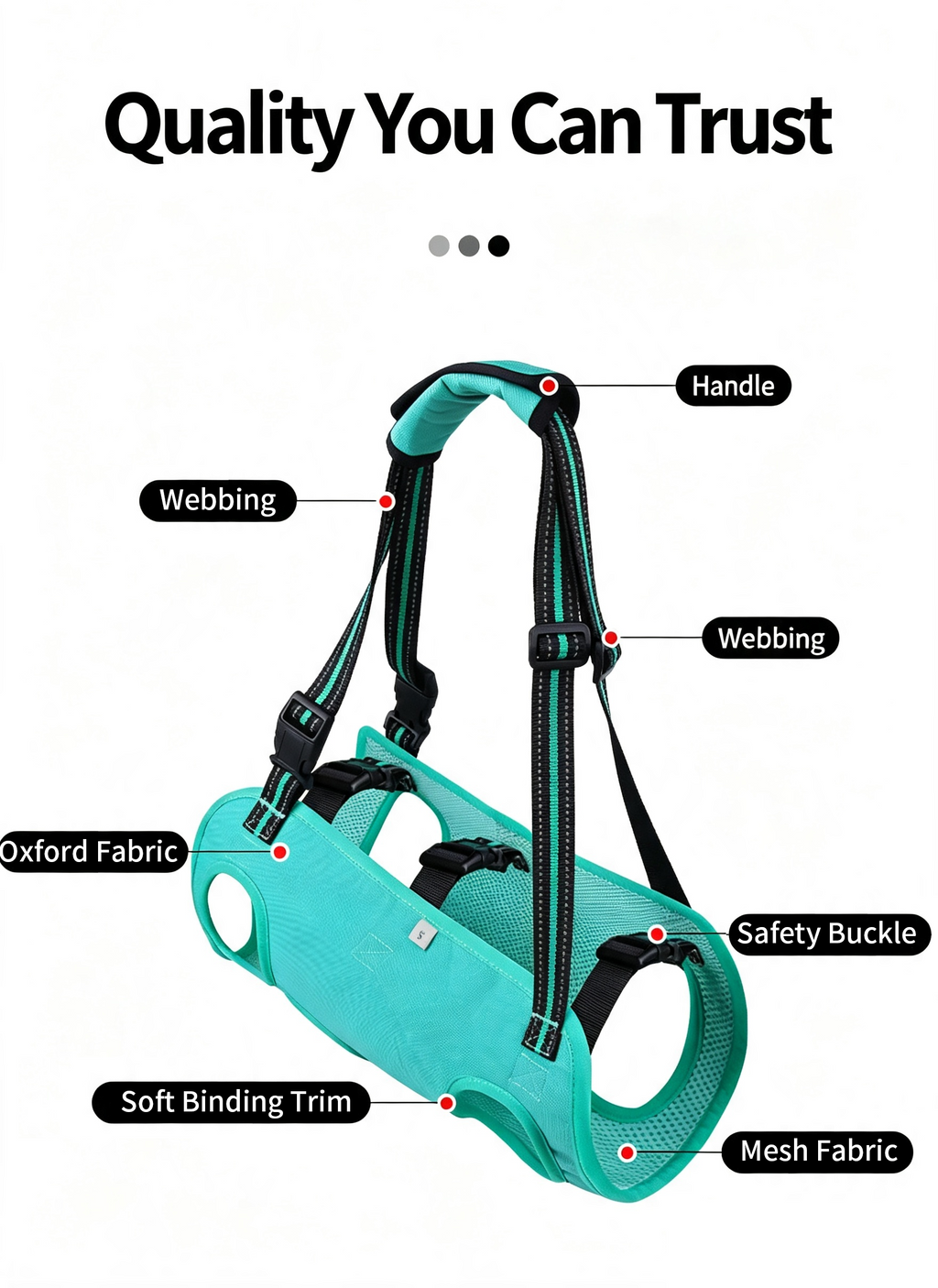 Full Body Support Dog Lift Harness | Mobility Aid for Senior, Injured & Disabled Dogs