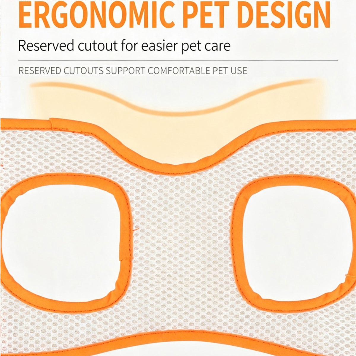 Dog Rear Leg Support Harness | Adjustable Lift Sling for Senior Injured Dogs Orange S-XL
