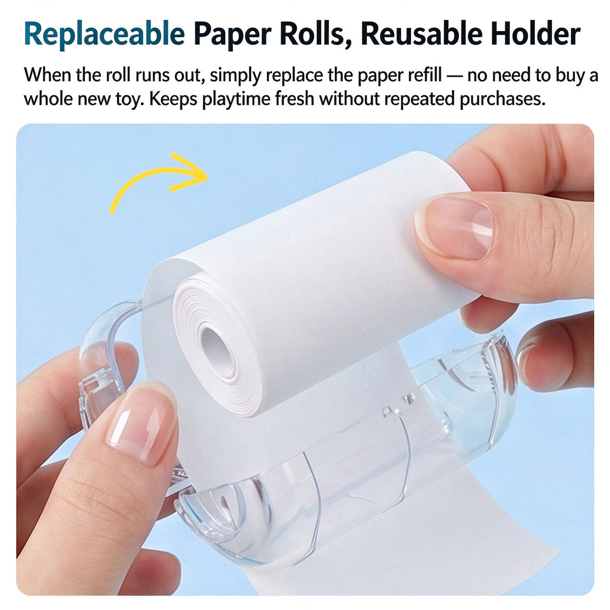 Candy-Style Bird Shredding Toy – Refillable Paper Roll Chew Toy for Parakeets, Cockatiels & Lovebirds