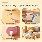 Interactive Electric Cat Teaser — Retractable String Toy with Pom-Pom