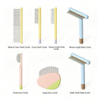 Pet Fine Tooth Face Comb, Gentle Grooming Comb for Cats & Small Dogs, for Tear Marks, Chin & Paw Area Grooming