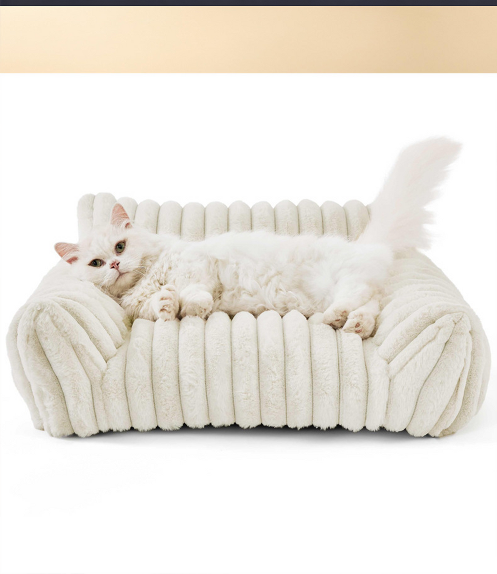 Luxury Removable Washable Mini Pet Sofa Couch, 3 Sizes Soft PP Cotton Sponge Dog Cat Bed