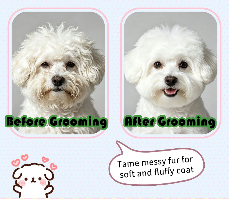 V‑Shaped Steel Pin Pet Grooming Comb, Gentle Loose Hair Remover, Daily Grooming Brush for Cats & Small Dogs