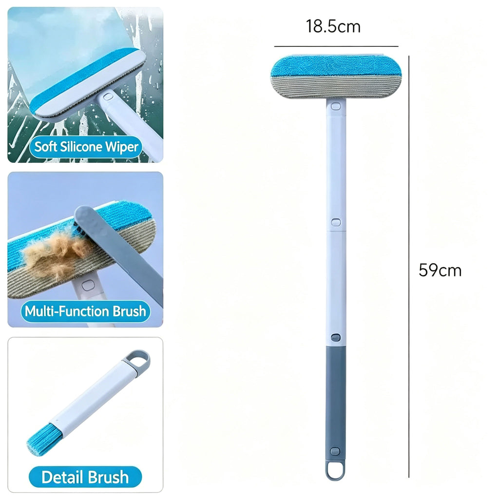Long Handle Pet Hair Remover Brush – Reusable Lint Remover for Couch, Bed, Carpet & Clothing