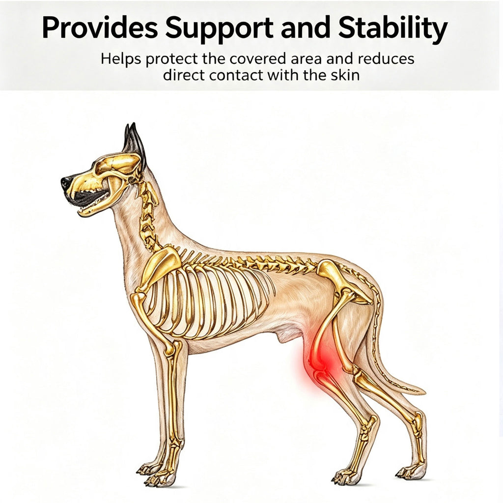 Adjustable Dog Leg Joint Knee Brace, Neoprene Canine Leg Support Sleeve for Injury Recovery, Post Surgery Protection & Arthritis Relief, Fits All Four Legs